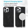 iPhone 15 Anti-Theft Leather Case with MagSafe, Wireless Charging, and Card Holder