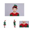 Delightful Christmas Elf Cosplay Costume Couple Outfit For Fancy Dress Xmas Party Role Play