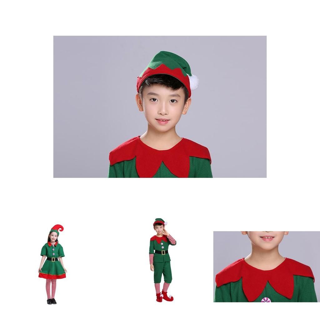 Delightful Christmas Elf Cosplay Costume Couple Outfit For Fancy Dress Xmas Party Role Play