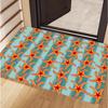 Marine Life Starfish Dolphin Octopus Squid Pattern Doormat Non Slip Decorative Floor Mat for Home Entrance Bathroom Living Room