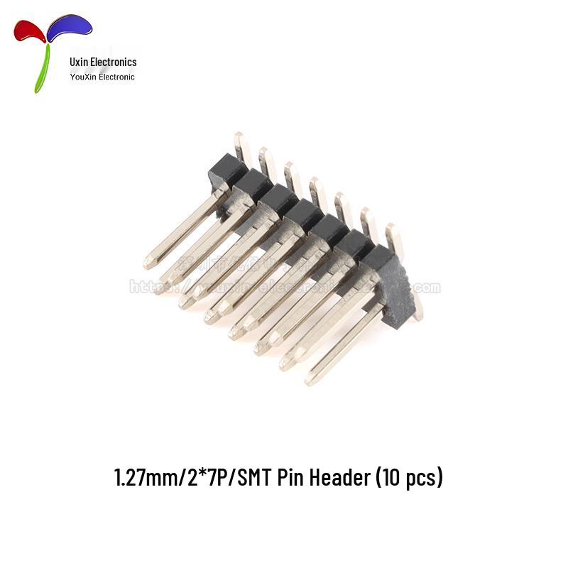 1.27mm Pitch Double Row SMT Header, 2x2 To 2x50 Pin Configuration