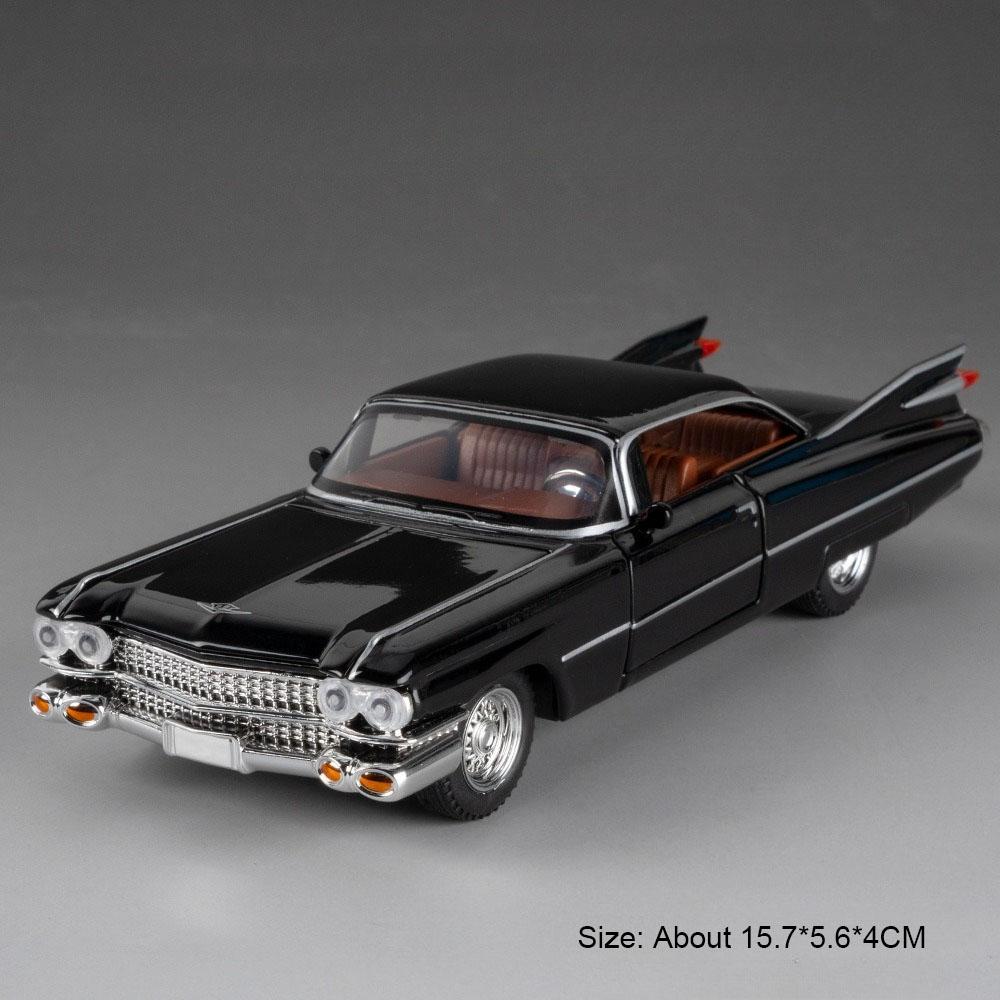 1:32 Eldorado Biarritz Charger 1970 Car Toy Models Alloy Diecast Vehicle Toys Sound Light Doors Opened Pull Back for Kid Gifts
