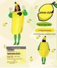 Costume ecologico fatto a mano di frutta e verdura per esibizioni diurne per adulti