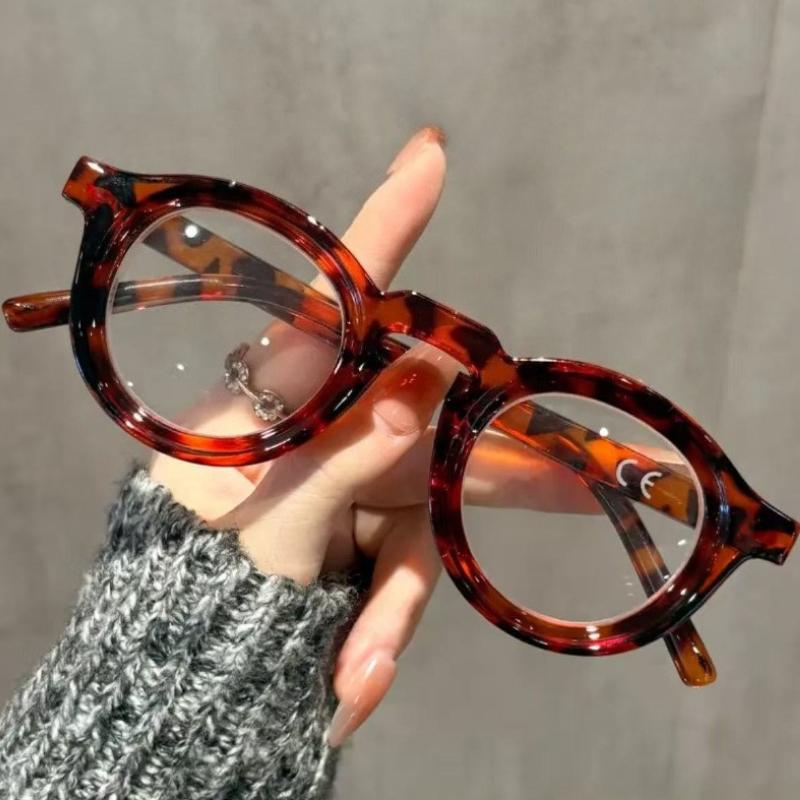 2026 New Classic Round-Frame Blue Light Blocking Reading Glasses Women's INS Style Fashionable Comfortable Presbyopia Glasses