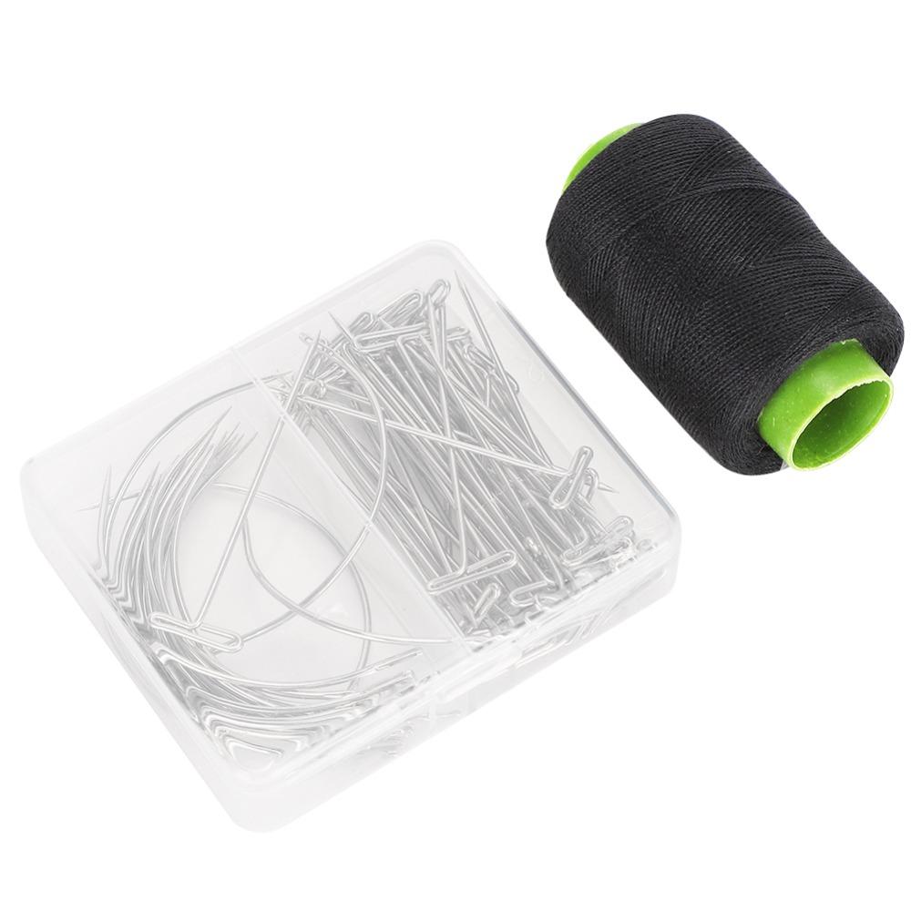 71pcs Plated Steel Wire C Curved Needles Set Handmade Leather Craft Needles For Leather Craft