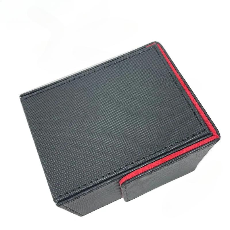 Checkered Vertical Card Box 100+Poker Storage Box Board Game Black Blue Red Green Purple Yellow White Dice Storage Box