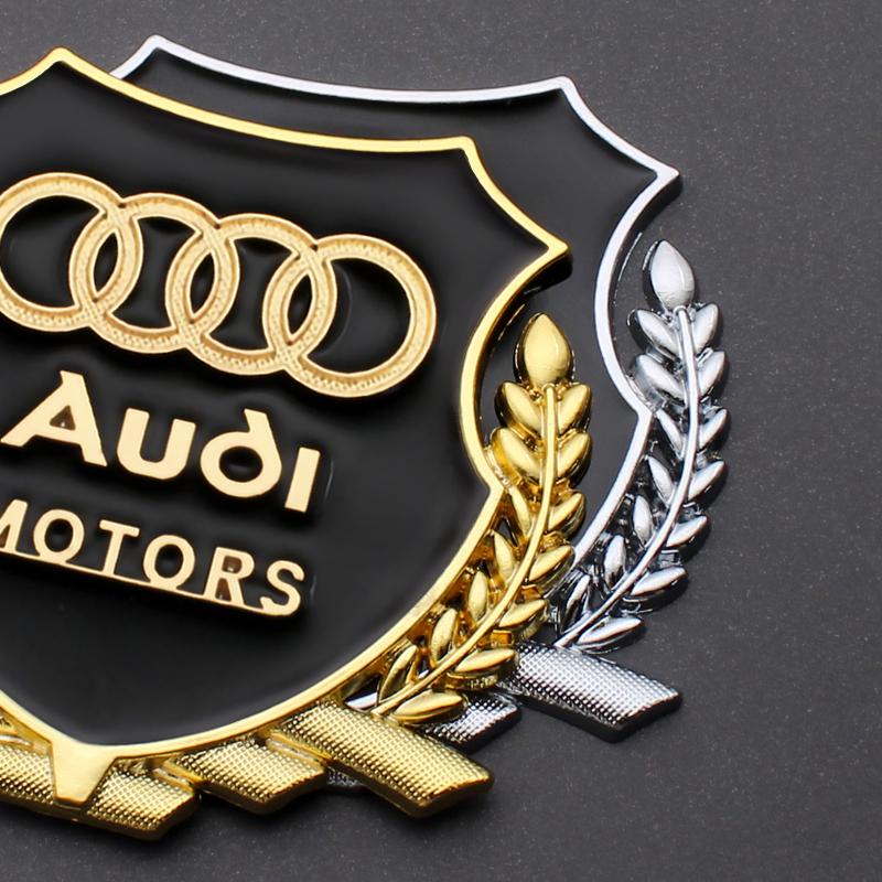 G7 2Pcs 3D Metal Badge Sticker Car Window Decoration Sticker car valve cover Accessory For QQ6 Q5 Q4 A4 A6 A7 A5 A3 Q3 Q2 A1 A8 TT