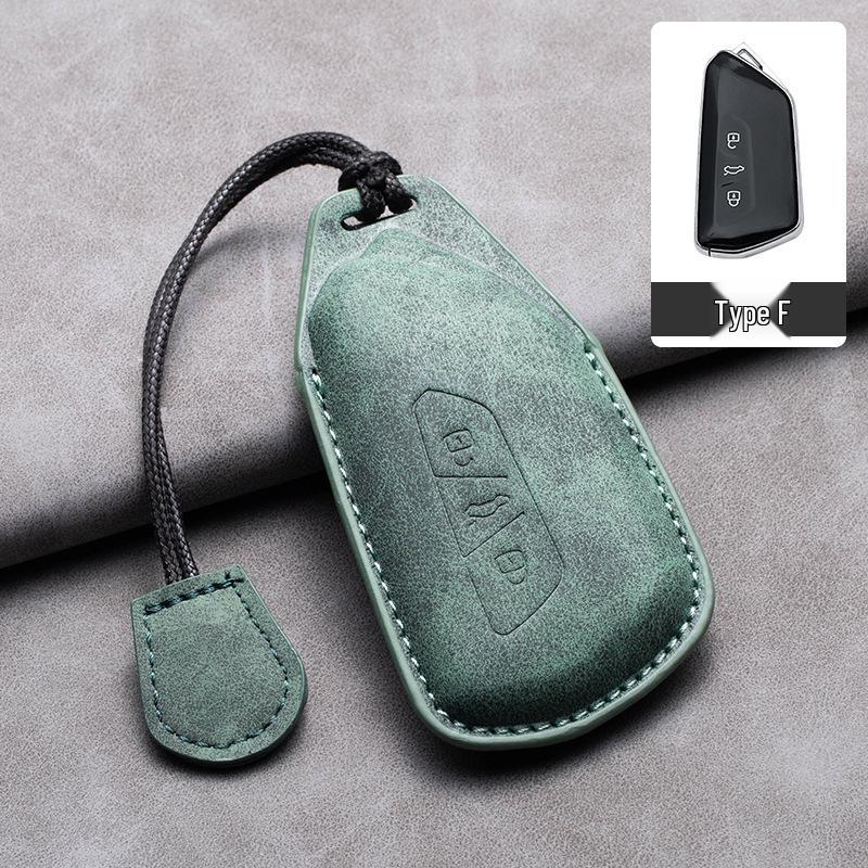 

Volkswagen Teramont X & Golf 8 Key Cover: Suede Protective Case with Mirror Design & International Shipping.