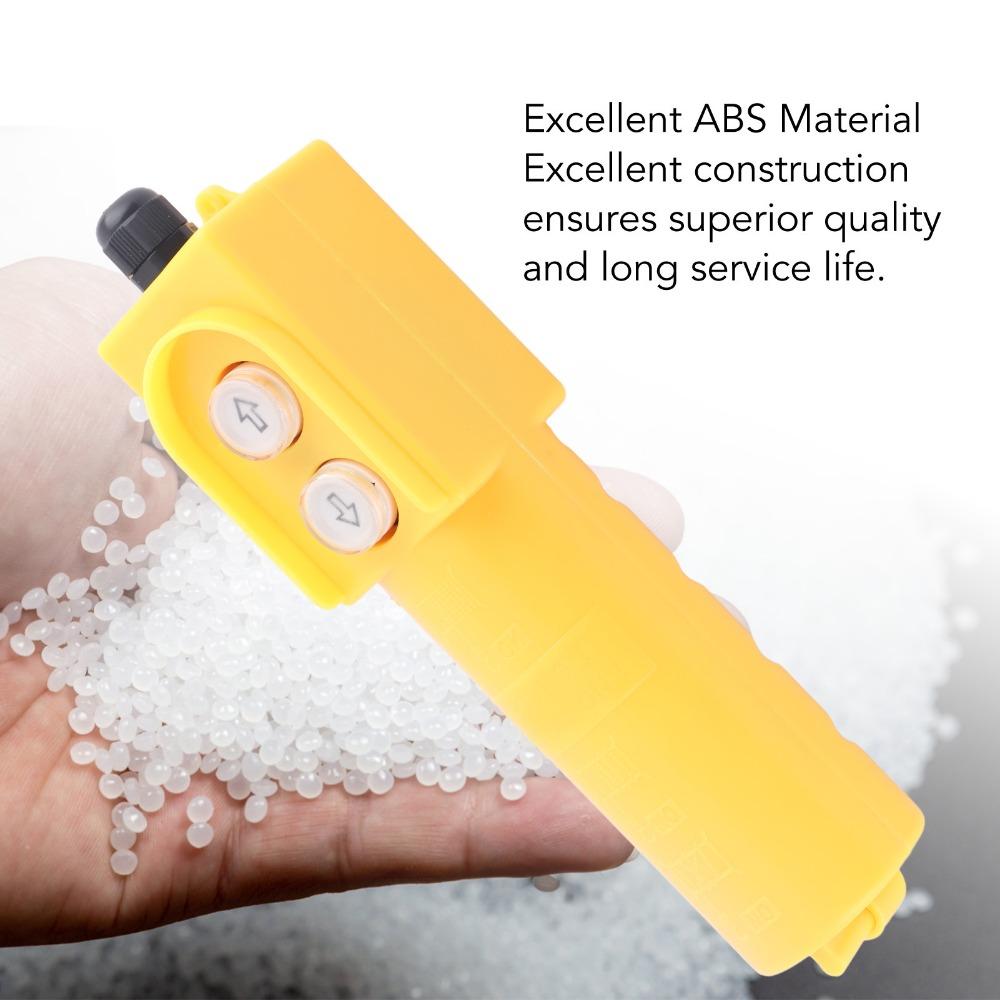 COB-61DR Crane Push Button Switch 220V 50uF Electric Hoist Switch Self-Resetting Rainproof Up Down Hoist Push Button