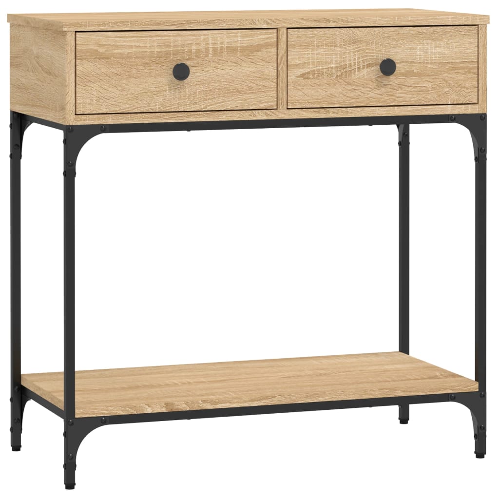 Console Table Sonoma Oak 75x34.5x75 Cm Particleboard