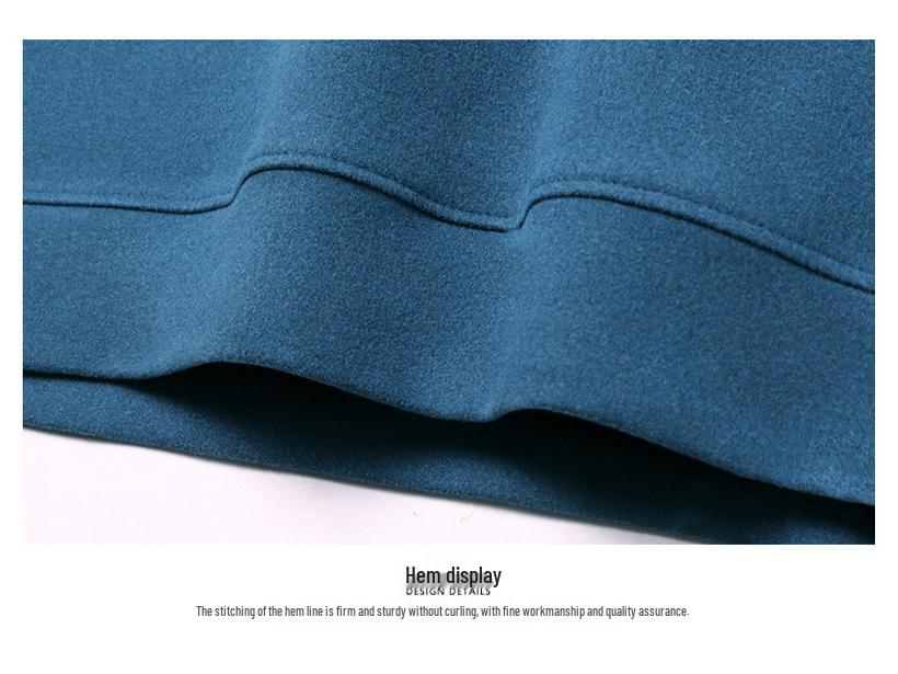 Herr Mellantjock Dubbelsidig Tysk Sammet Långärmad Tröja