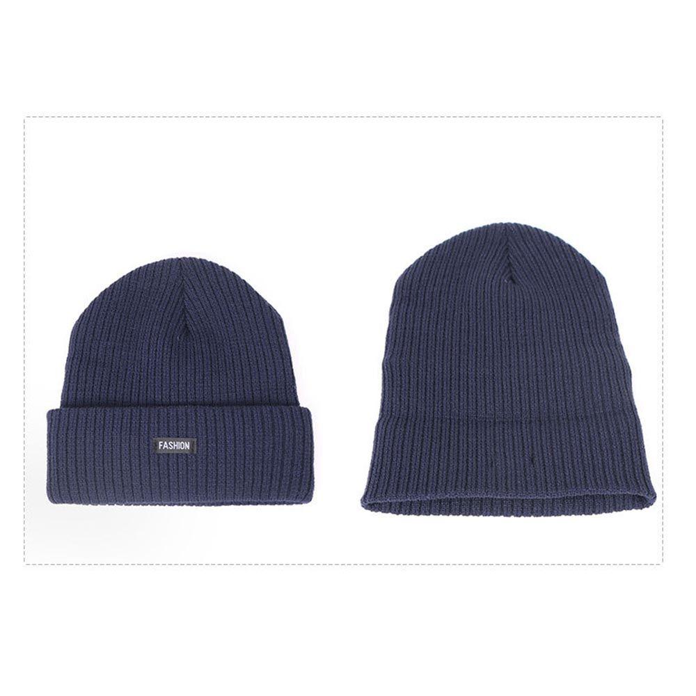 Three-piece Set Neck Warmer Knitted Fleece Scarf Winter Warm Hat Scarf Gloves Set Beanie Cap