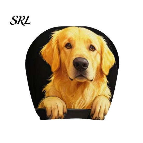 Spooky Cartoon Car Decoration Scary Ghost Face Headrest Covers, Funny Expression Auto Seat Universal Fit Covers Protectors for SUV Truck, Elastic