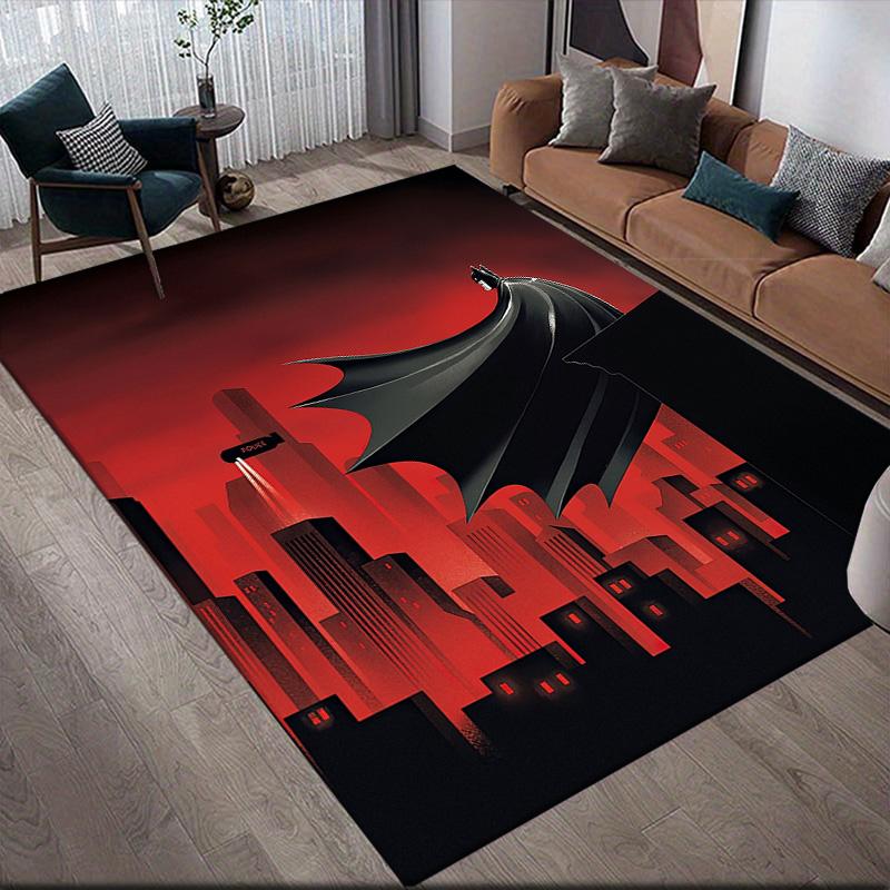 

Batman Silhouette Anti-Slip Rug, Rectangular Carpet for Home Living Room & Bedroom Decoration 60x90cm