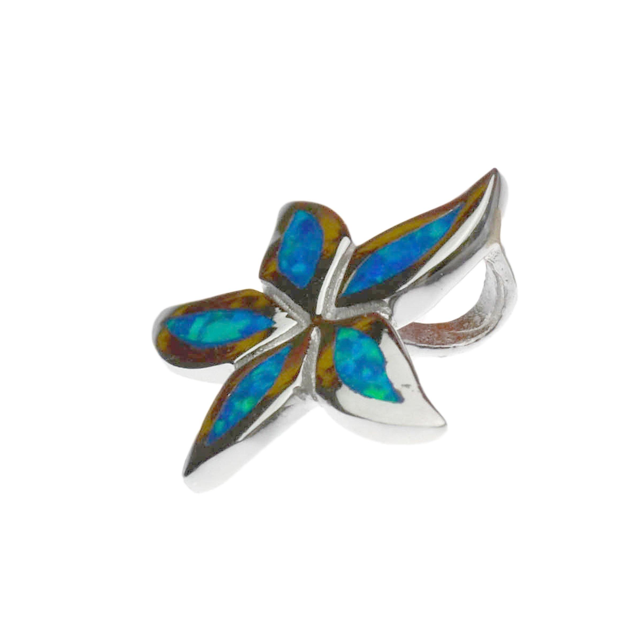 

BreezyIsland Sterling Silver 925 Pendant [Stafish Opal] Wishing Upon a Star