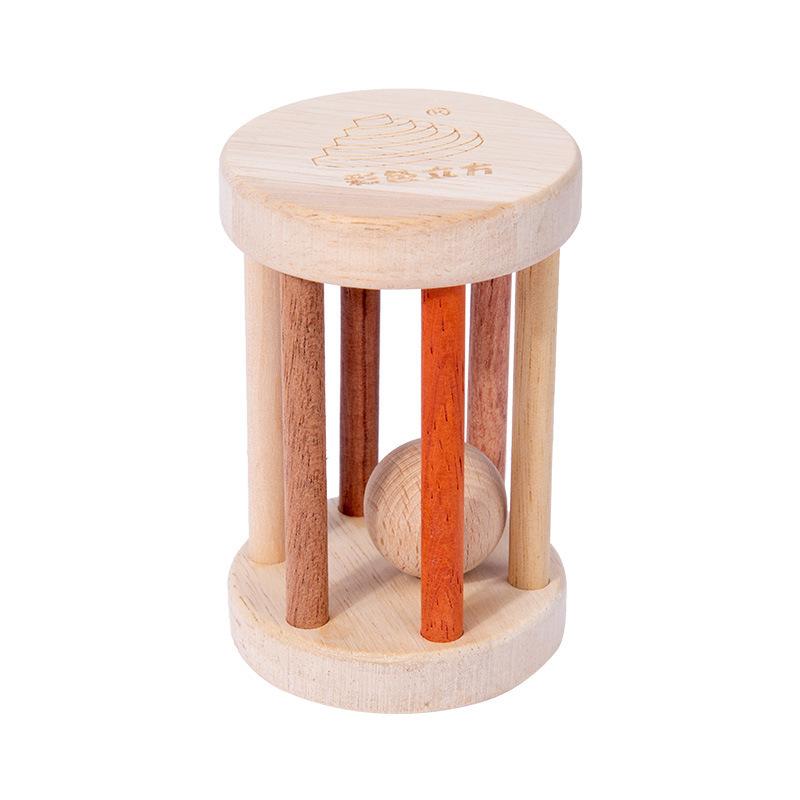 Newborn Baby Toys Hundred Days Wooden Gift Box For Children, Full Moon Baby Soothes Bear, Rattles, Grinds Teeth And Bites