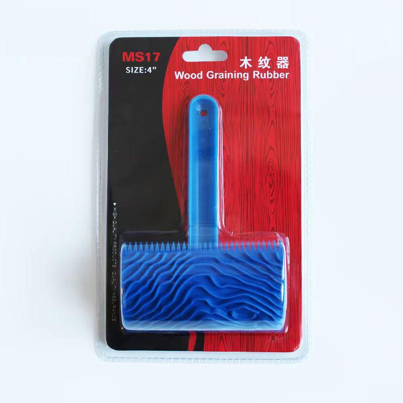 New DIY Wall Painting Machine Rubber Texture Paint Roller Furniture Imitation Wood Art Wall Painting Tools Home Decoration