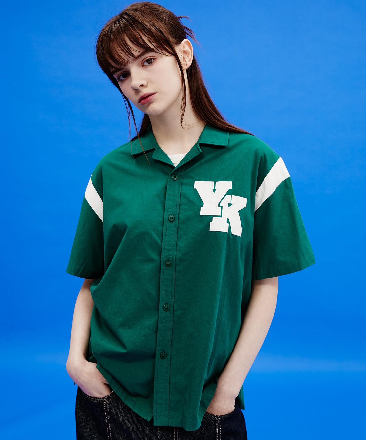 Yk Yk Varsity Short Sleeve Shirt Green Green/1