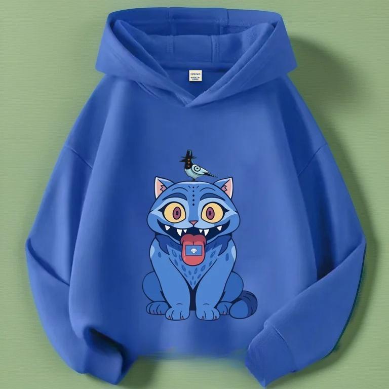 Hoodies Sweatshirts Girls Children's Cartoon Print Pattern Fashion T-shirt Casual Comfortable Short-sleeved Top Clothing