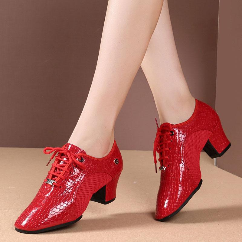 Scarpe da Ballo Latino da Donna Scarpe Rumba Salsa da Interno Suola Morbida Antiscivolo Scarpe da Quadriglia