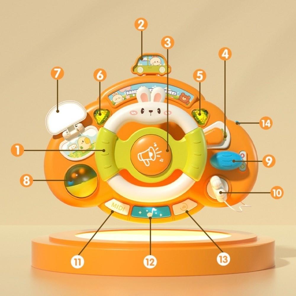 Copilots Stroller Simulation Steering Wheel Toys Copilot Steering Wheel Toy  Infant