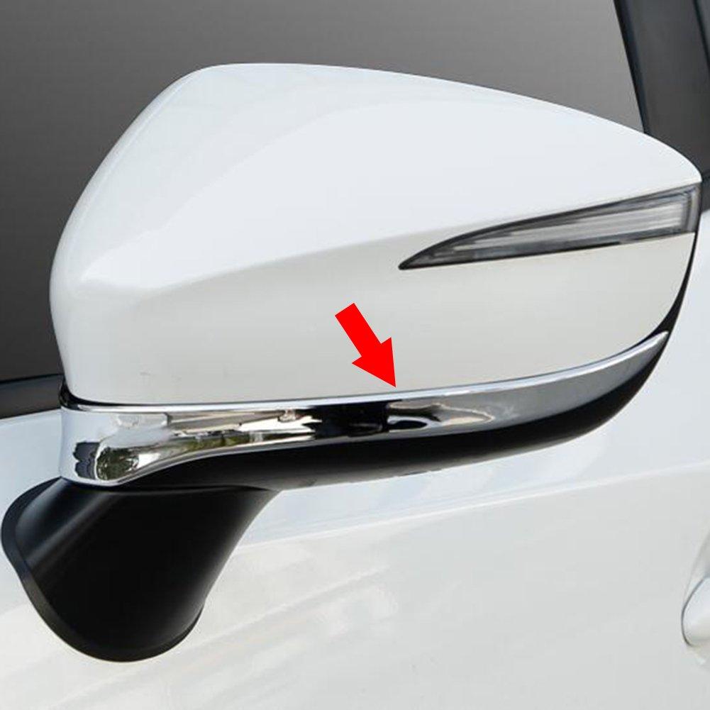 Kryty zrcátek RUIQ pro Mazda řady DK chromované CX-3 (Dolní)