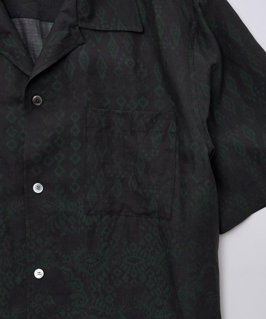 Seopiseuedisyeon Full Print Short Sleeve Shirt Black