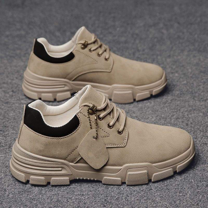 2025 New Autumn Martin Boots High Top Board Shoes Men's Fleece Warm Cotton Shoes Versatile Casual Tooling Shoes Men's