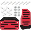 2PCS Non-Slip Car Pedal Covers, Automatic Transmission Gas Pedal Pads Kit, Aluminum Alloy Brake Pedals Set For Car Safety, Universal Replacement