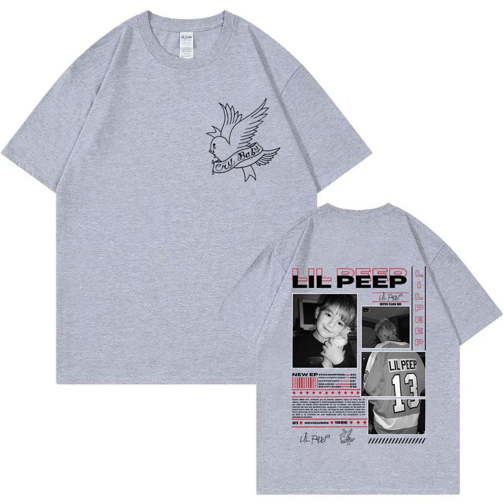 Rapper Lil Peep Album Merch Tshirt Men Women Retro Fashion Hip Hop Short Sleeve T Shirt High Quality Cotton Oversized Tshirts