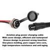 Aviation Head Scooter Charger Electric Scooter 3 Pin Charging Port Dustproof And Waterproof Design Charging Port Socket