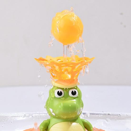 Automatic Spraying Crocodile Bath Toy LED Light & Rotating Shower Head Fun Bathtub Fountain Toy for Boys Girls