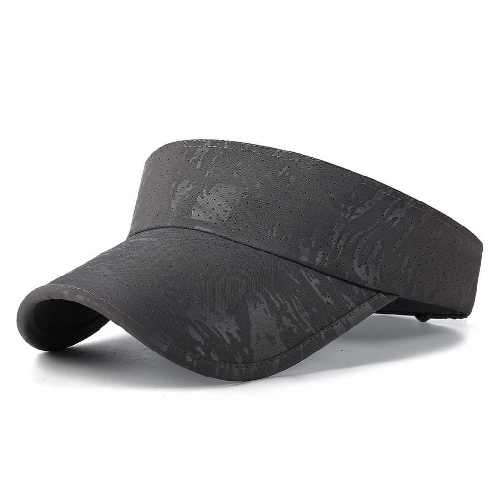 Summer new style plain extended brim sun protection open-top hat, outdoor sports perforated sun-shading baseball cap, quick-dry