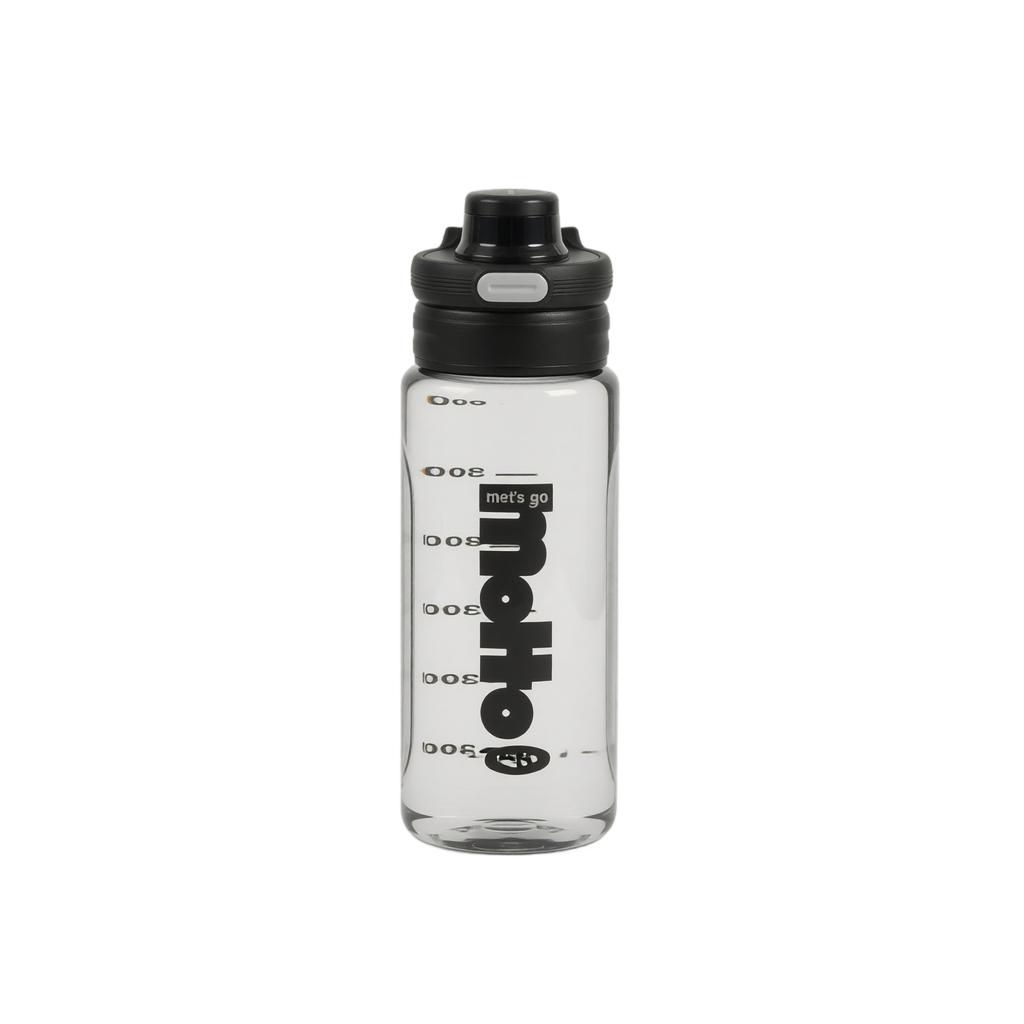 Portable Student Water Bottle 700ml 24oz Leak Proof Sports Water Bottle with Straw Durable Shatter Resistant Outdoor Fitness Water Bottle