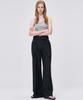 MALOUPE 2155 Single-Pleat Belted Wide Pants (Navy)