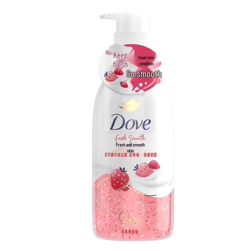 Гель для душа Dove Sweet Strawberry Essence с овсяным молоком