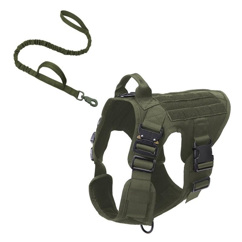Dog Harness Vest Large Breeds Outdoor Training Walking Anti-Pull Adjustable Nylon Pet Apparel