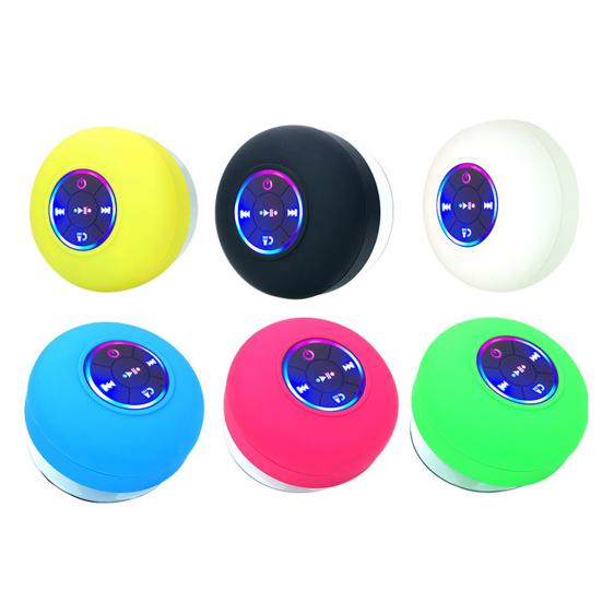 BTS-06 Kabelloser Lautsprecher HiFi Freisprechen IPX4 Wasserdicht Bluetooth-kompatibel Mini Wandmontage-Lautsprecher für Zuhause