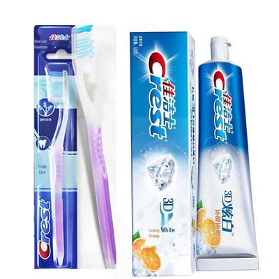 Crest Triple Care Toothbrush & 3D White Toothpaste Set