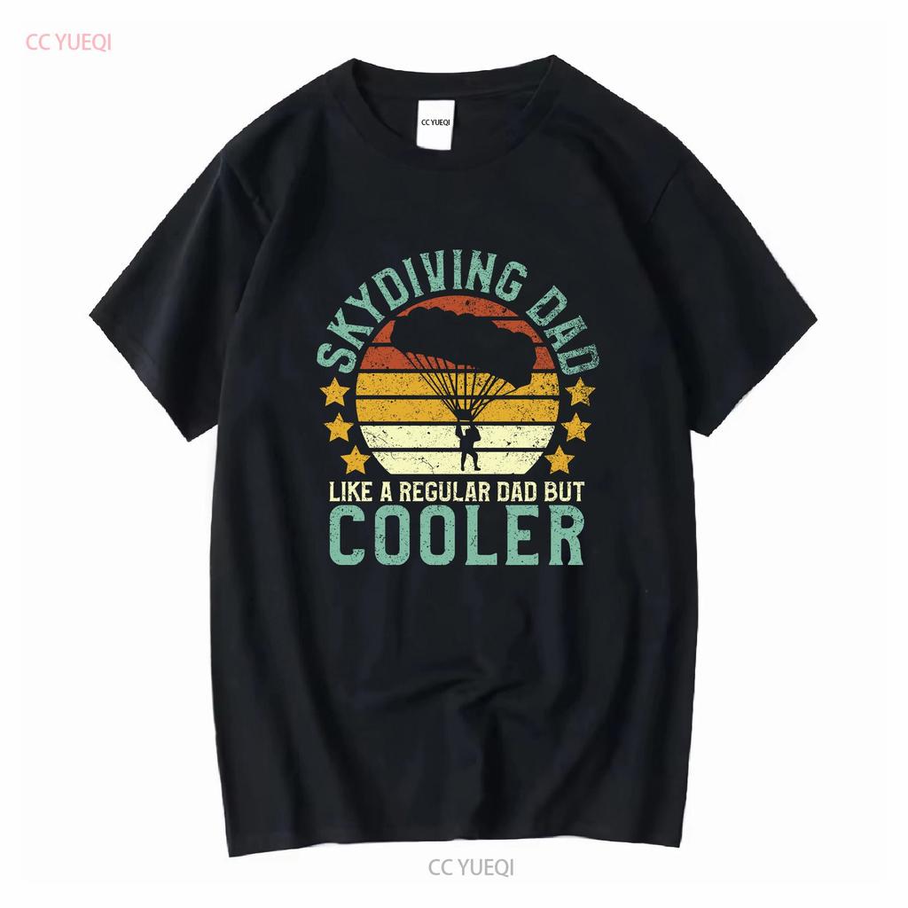 Fallschirmspringer Papa T-Shirt Lustig Vintage Fallschirmspringer Vatertag Fallschirmsprunglehrer Fallschirm für Männer lang- oder kurzärmelig vintage