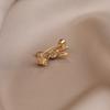 Bow Pin Anti-glare Brooch Light Luxury Anti-glare Clasp Niche Neckline High-end Collar Pin