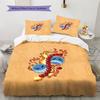 Anime One Piece Pattern Bedding Quilt Set Quilt Cover Pillowcase Home Birthday Gift(1 * Duvet Cover + 2 * Pillowcase, Without Core)