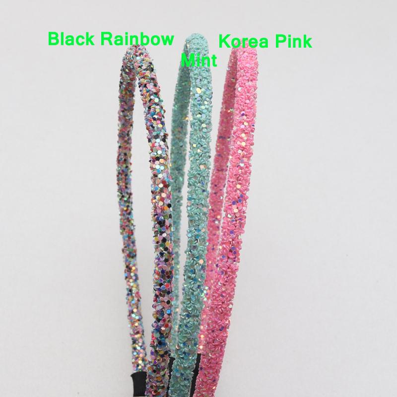 3 Piece Girls Glitter Hair Accessories Kids Soft Hair Bands Headbands Children Party Hairbands