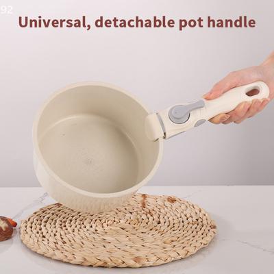 White & Grey Anti Scalding Cookware Sets With Detachable Handles Replacement Universal Pot Handle All-purpose Detachable Handle