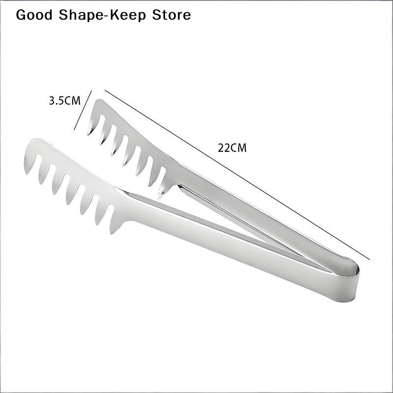 Multifunctional Stainless Steel Food Clip Barbecue Spaghetti Tongs Pasta Forks Kitchen Grill Tongs Tools