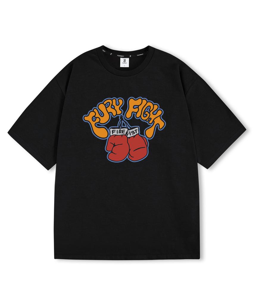 TOPBOY Fury Fight Oversized Short Sleeve T-Shirt (Type A)