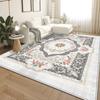 Retro Carpets for Living Room Decoration Light Colour Home Decor Persian Design Bedroom Rugs Large Size Non-slip Lounge Rug Mats