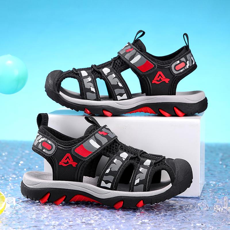 

Outdoor Summer Breathable Sandals Shoes for Kids Boys Walking Running Comfortable Non-slip Children Beach Sandal 36