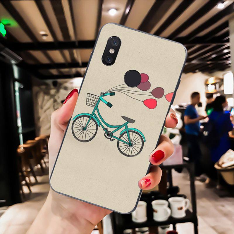 

Эстетичный чехол для телефона с велосипедом для Xiaomi Mi 11 10 A2 A2lite A1 9 9SE 8Lite 8explorer F1 Poco M3 X3 Pro Fundas Cove xiaomimi10lite