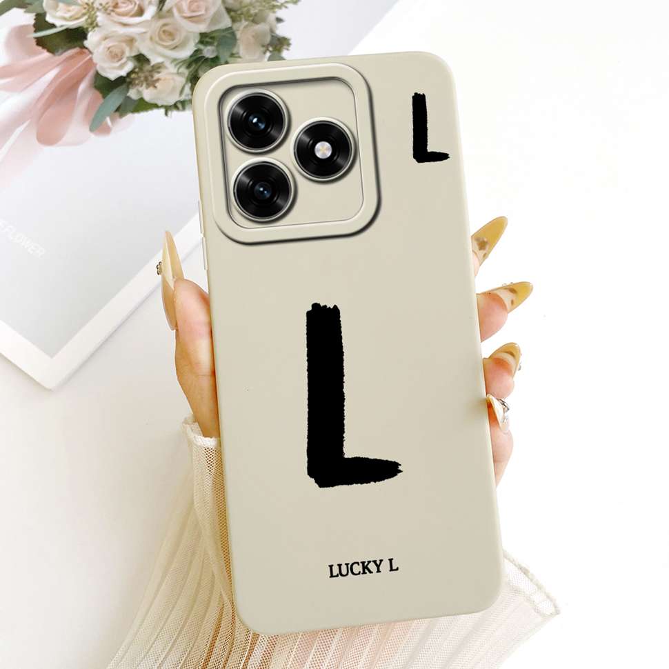

For Honor X5c Plus 4G Case Luckly Letters Silicon Soft Phone Back Cover For Honor X 5c X5c Plus 4G 6.74 Fundas Protector CAses Honor X5c